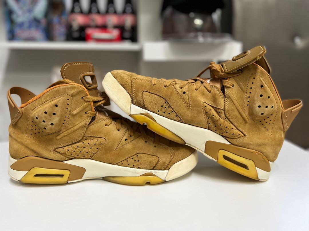 Air Jordan 6 Retro Golden Harvest Wheat Men s Fashion Footwear
