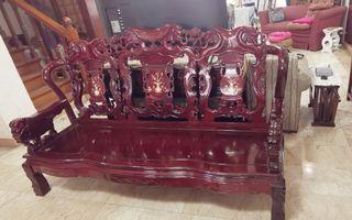 Antique Solid Chinese Redwood Sofa
(Set of 5 pieces)
❤️Pre Loved in Very Good Condition #4theplanet