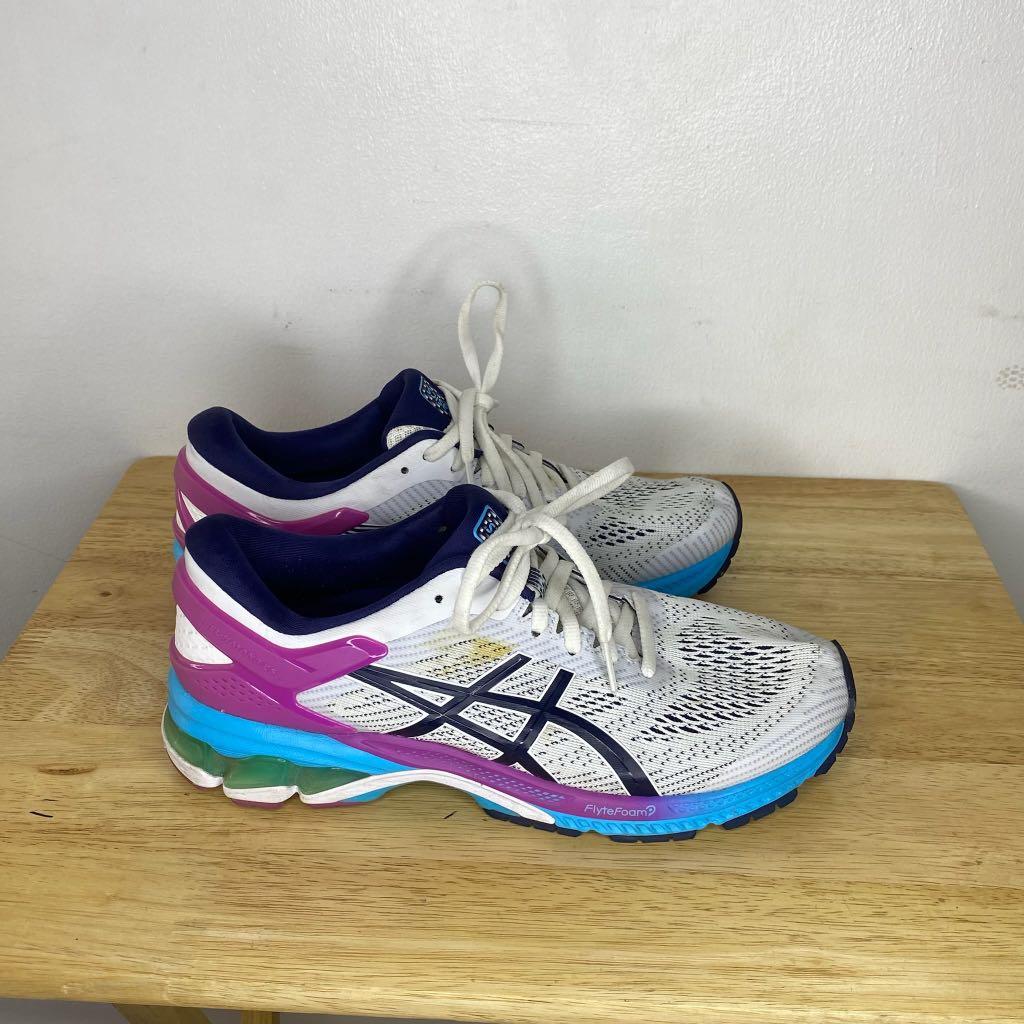 Asics women's gel-kayano 26 running shoes - white/peacoat online