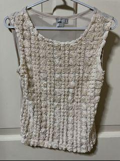 Asos flower mesh top