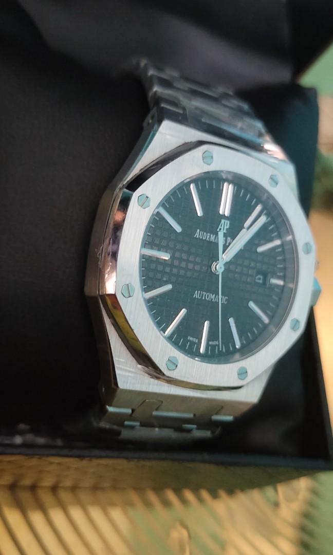 AUDEMARS PIGUET Royal Oak Water Resistance Black Dial Automatic Watch