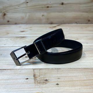AUTH YSL SMALL LOGO LEATHER BELT