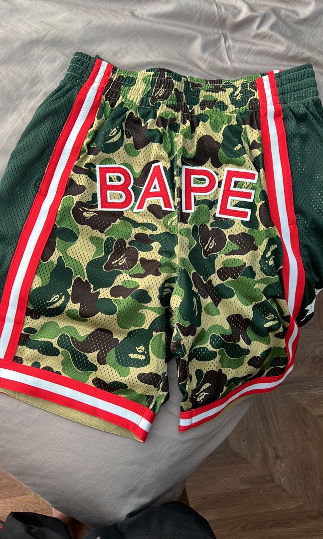 ウェア BAPE ABC Basketball Shorts M Green Lex ウェア BAPE ABC Basketball Shorts M Green Lex BAPE ABC Basketball