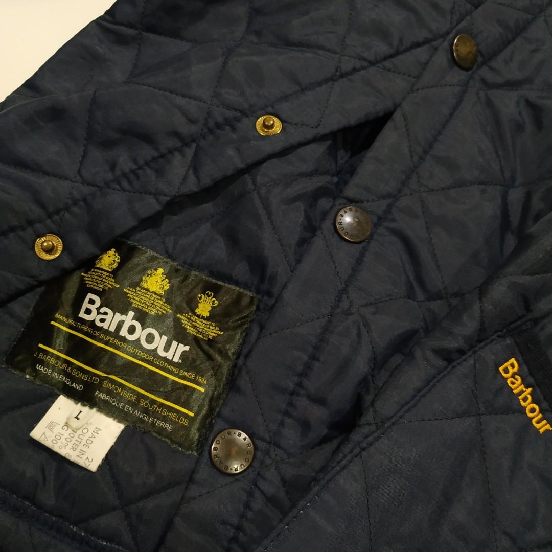 Barbour jaket Quilted jaket Fesyen Pria Pakaian Atasan di