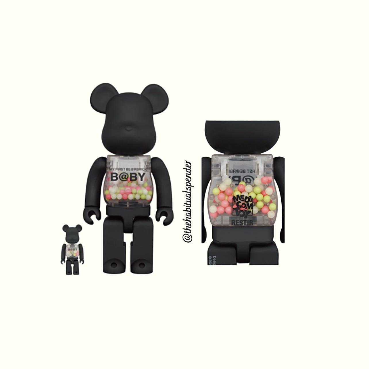 MY FIRST BE@RBRICK MATT BLACK 100% 400% Bearbrick My First Baby 