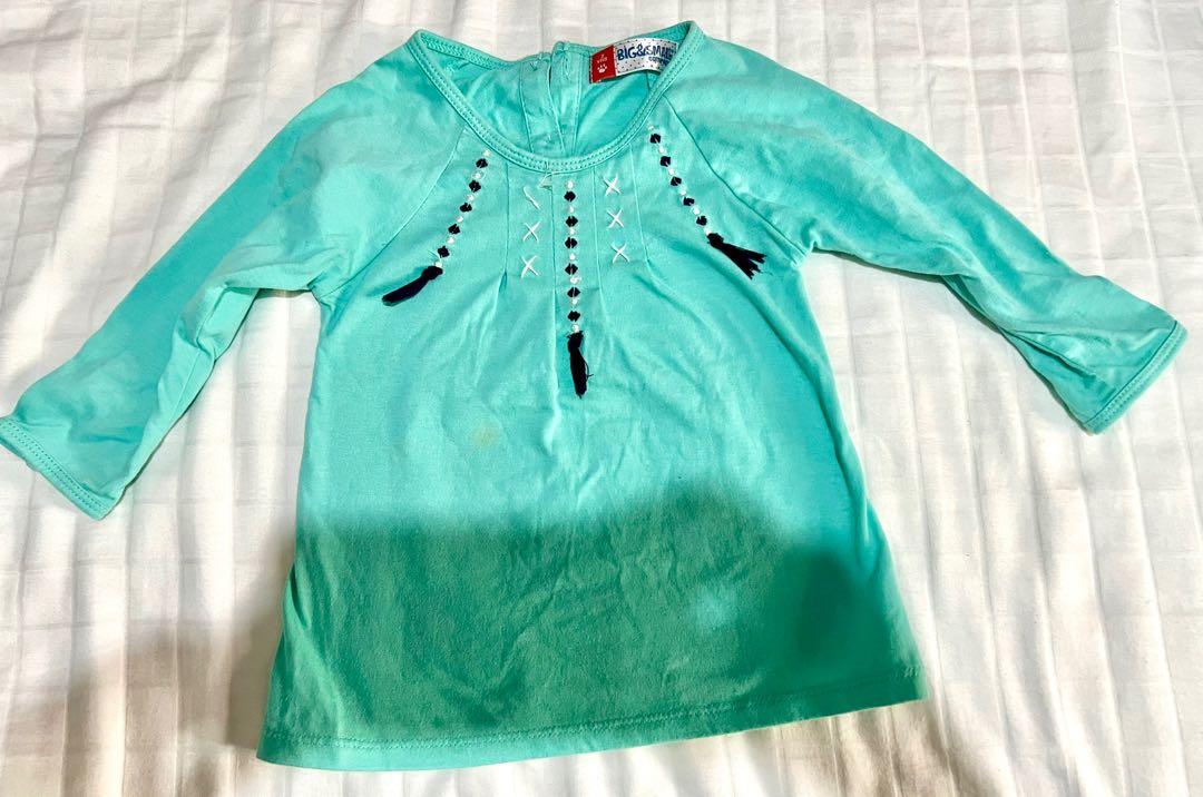 Big & Small Shirt (Category: Babies & Kids Fashion) located in Rizal. Submitted by mc_chic (Listing ID 1163820882, Image 1). Description: Big & Small Shirt Teal blouse Thick sturdy material In great condition .