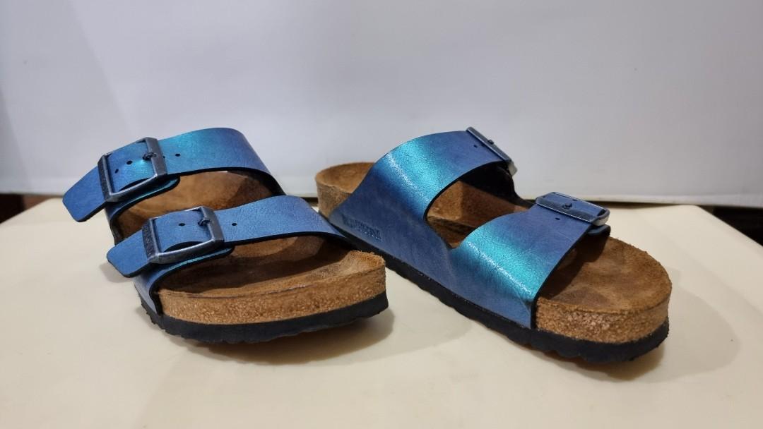 Birkenstock Arizona Birko Flor Graceful Gemm Blue Sandals