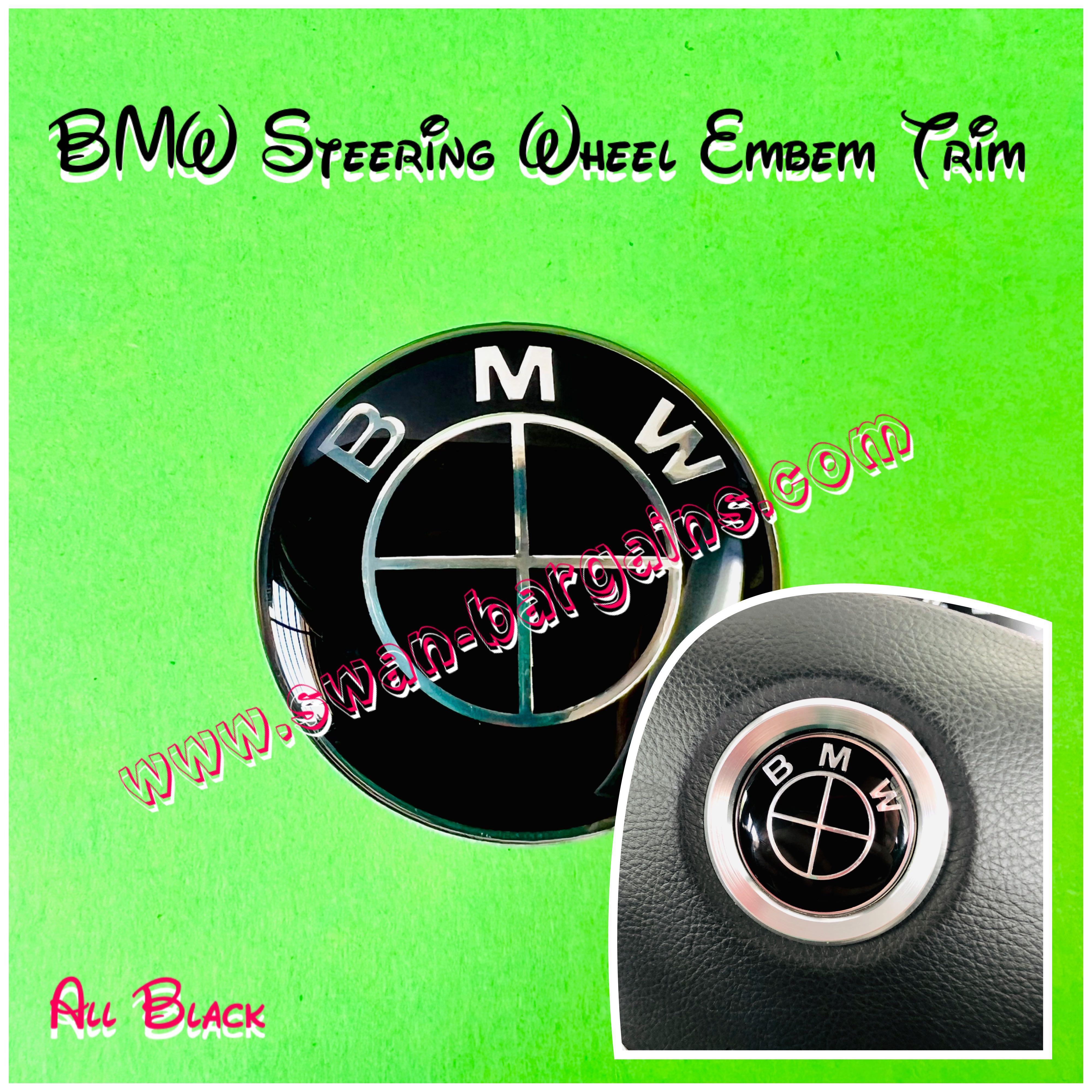 BMW Steering Wheel Various Logo Design Standard OEM Size Center Emblem
