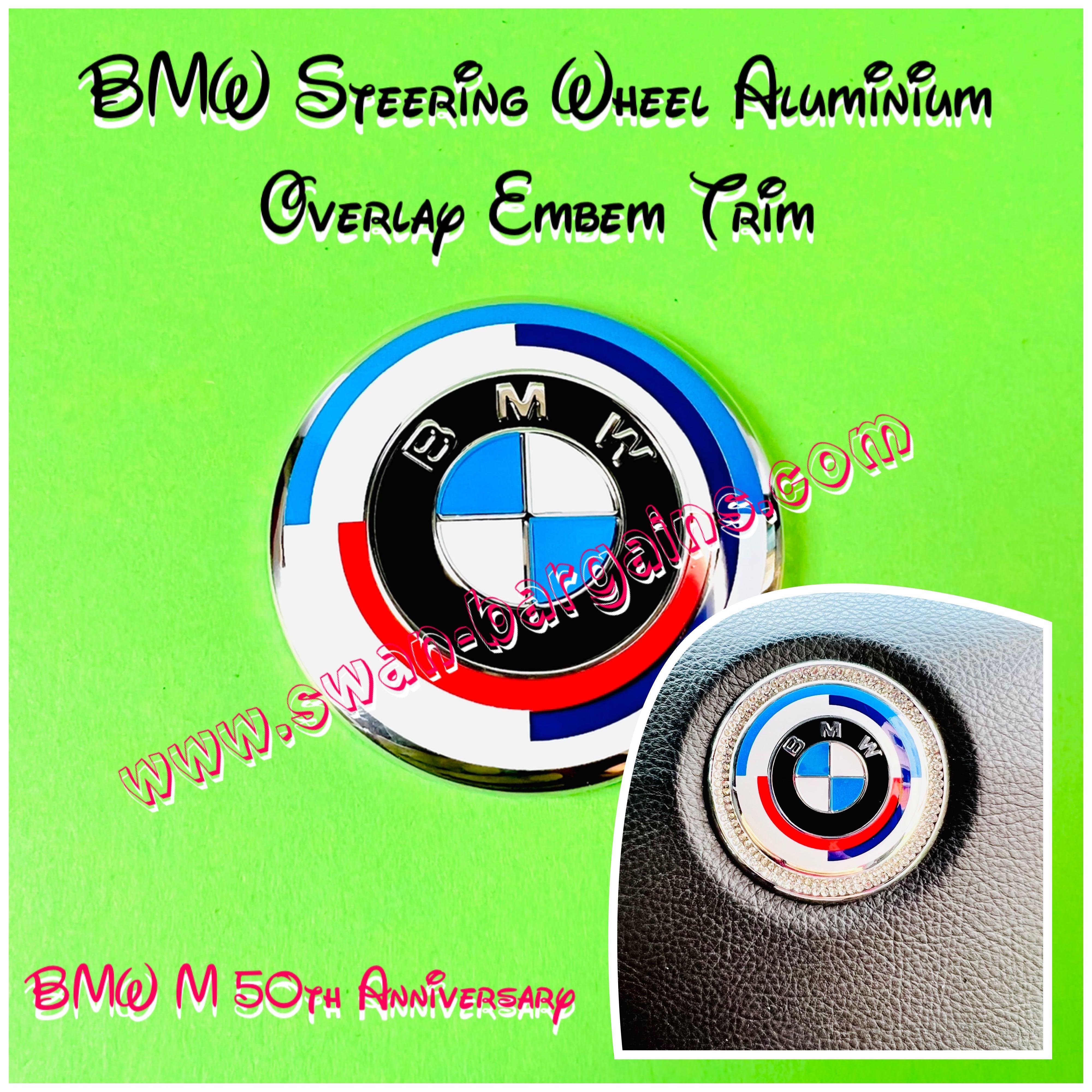 BMW Steering Wheel Various Logo Design Standard OEM Size Center Emblem