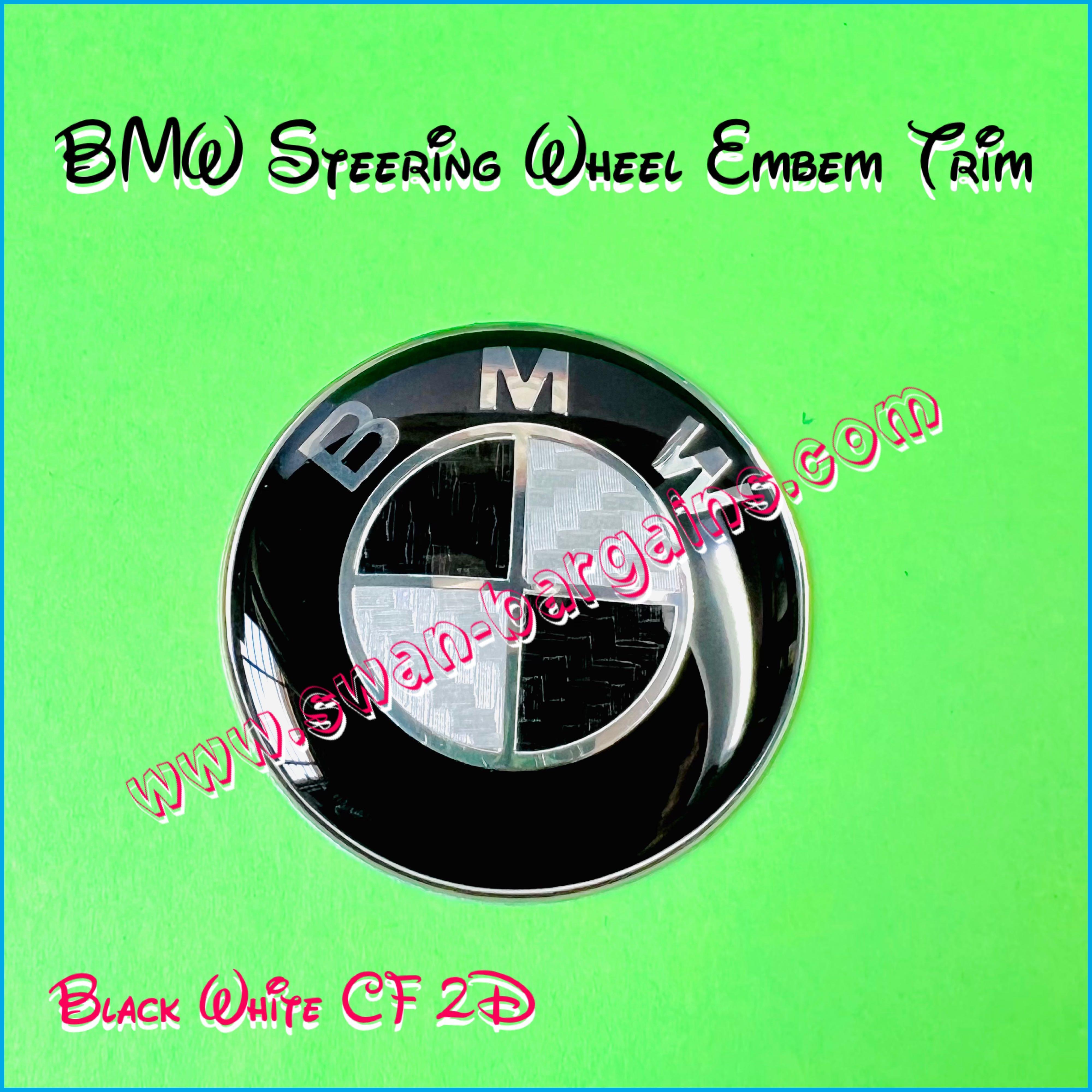 BMW Steering Wheel Various Logo Design Standard OEM Size Center Emblem