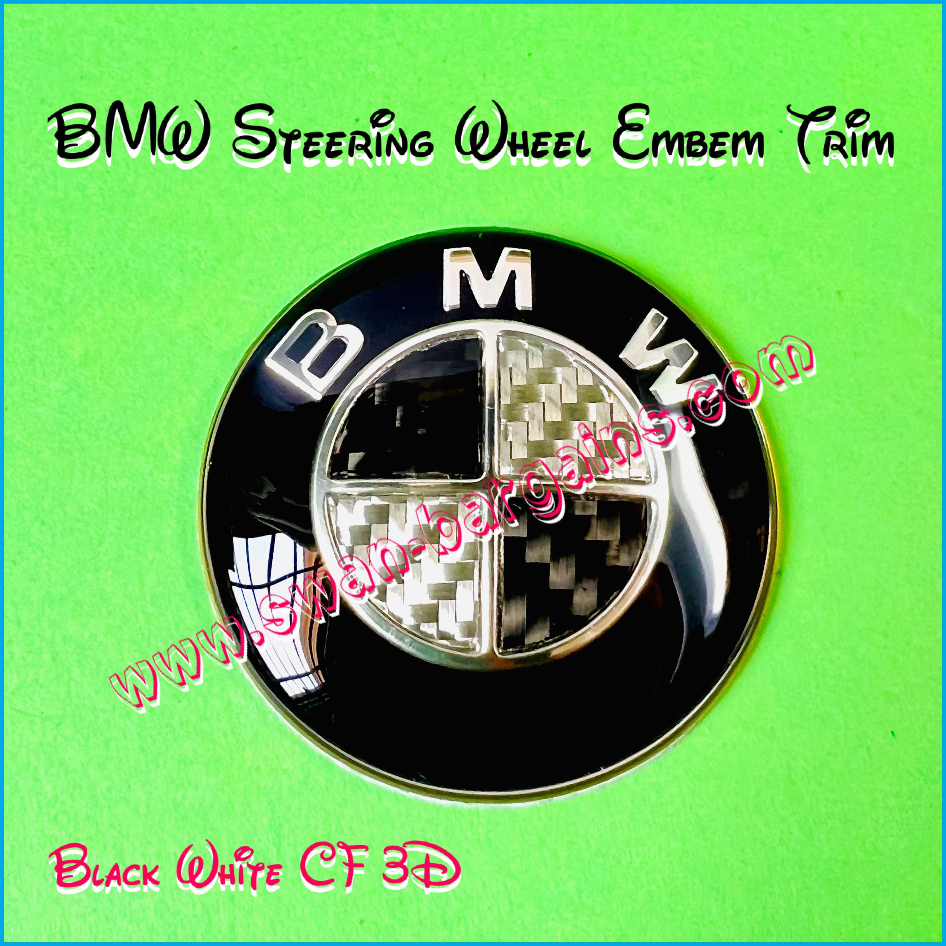 BMW Steering Wheel Various Logo Design Standard OEM Size Center Emblem