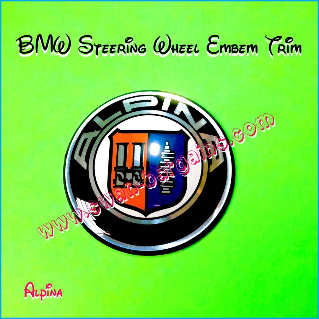 BMW Steering Wheel Various Logo Design Standard OEM Size Center Emblem