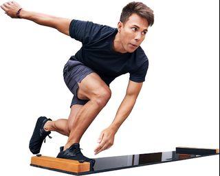BRRRN Slide Board - At-Home Cardio Workout to Tone Legs, Glutes, & Core Muscles - Easy to Use and Store - Cross Training Exercise Equipment for Hockey, Ice Skating, Tennis, Running and Skiing