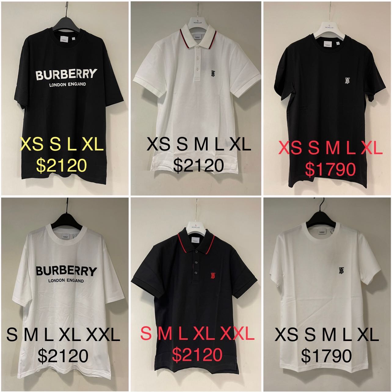 Burberry xxl xs top