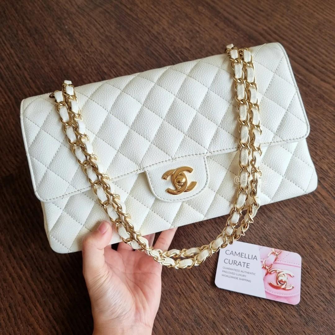 Chanel White Caviar 3 'CC' Belt Bag Q6AFTY0FWB000