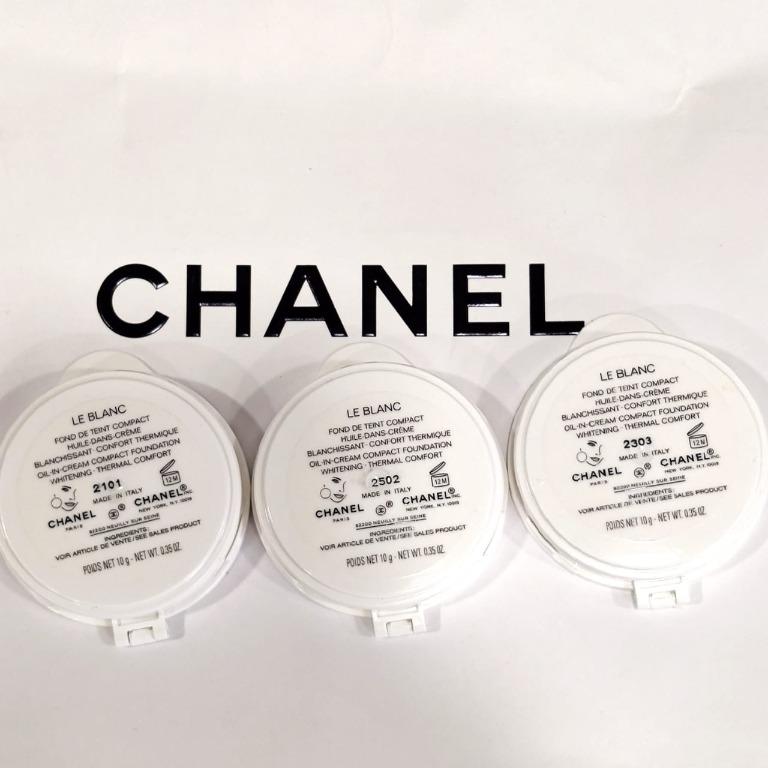 Chanel le blanc oil-in-cream compact foundation tester Spf 40 10g