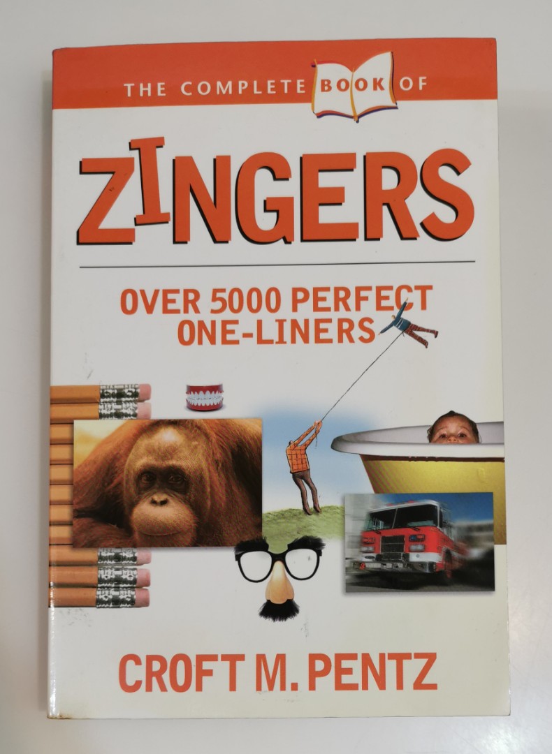 COMPLETE BOOK OF ZINGERS. OVER 5000 PERFECT ONELINERS, Hobbies & Toys, Books & Magazines