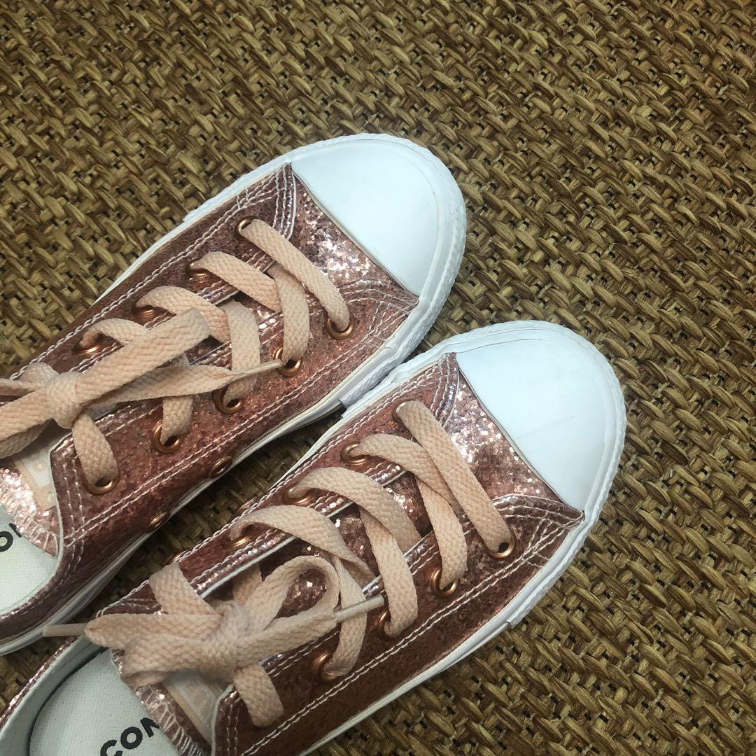 Rose gold kids converse cheap