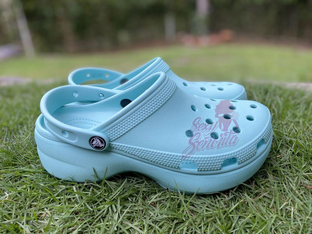 Crocs Classic Platform Pure Water, Women's Fashion, Footwear, Wedges on  Carousell