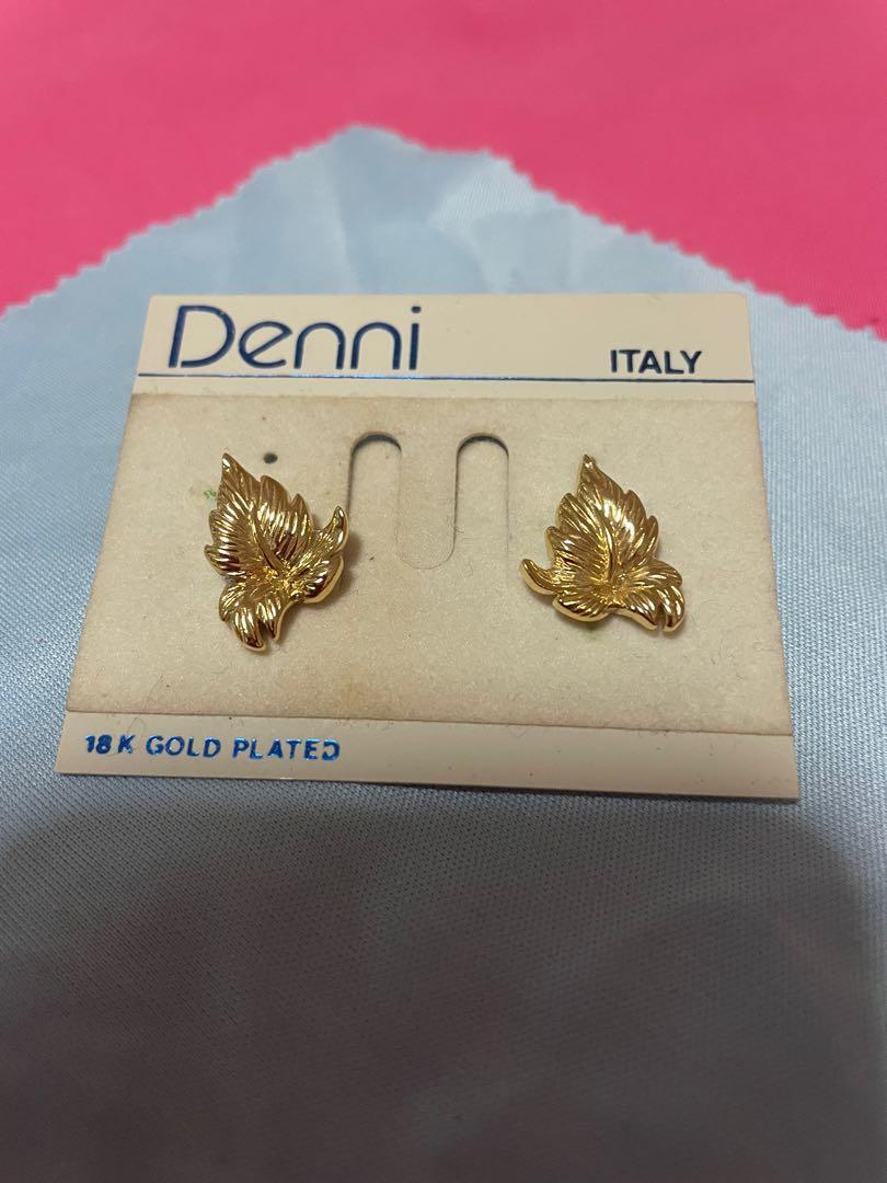 Gold plated earrings with price sale