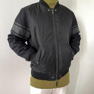 XTX Mens Zip-Up Quilted Ma-1 Flight Stand Collar Warm Bomber Down Jacket