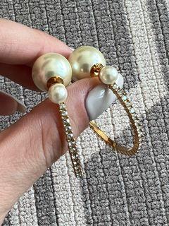 Dior Tribals Pearl and Swarovski Earrings