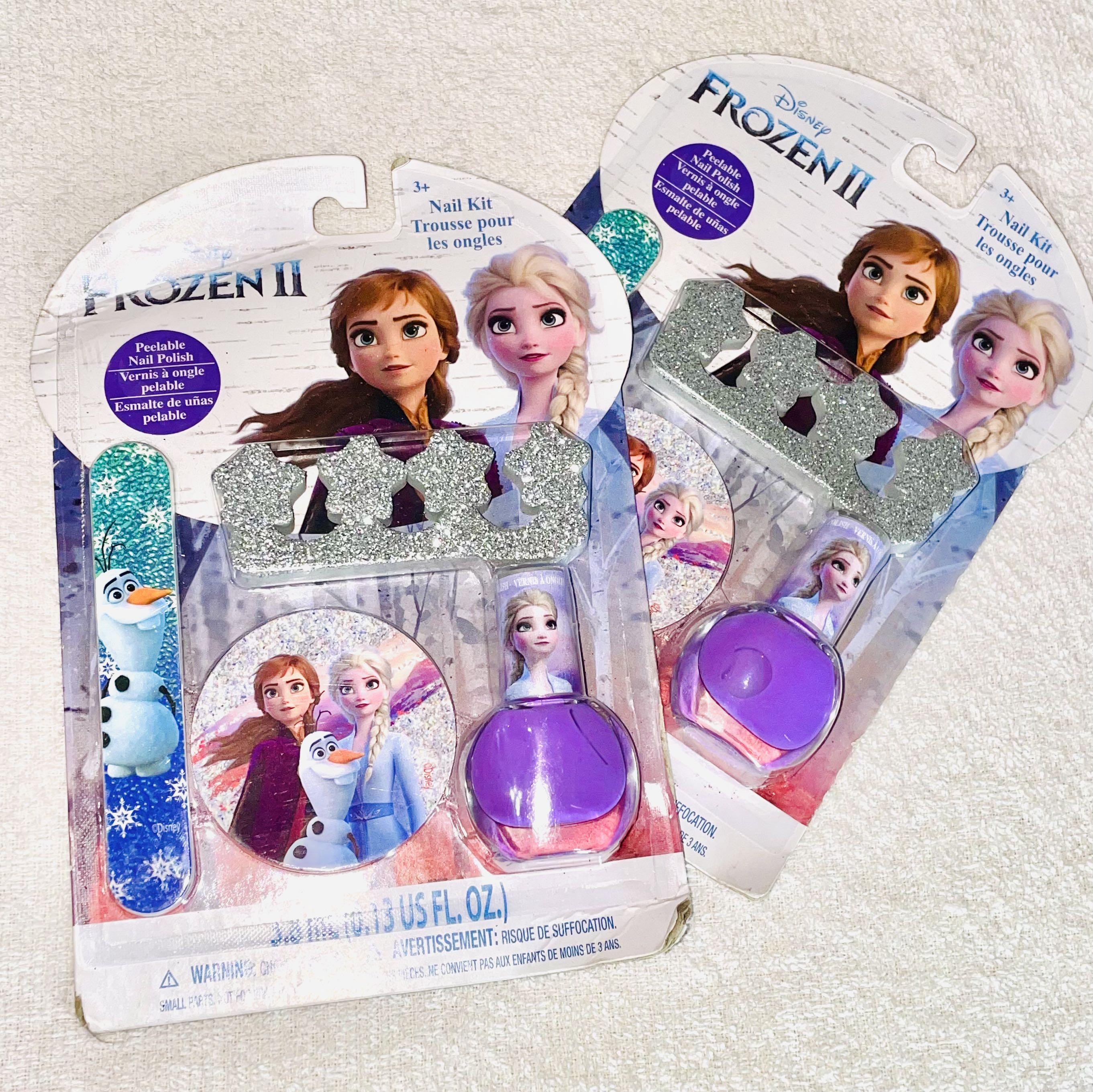 DISNEY FROZEN FEVER NAIL POLISH SET EMMA ELSA OLAF AGES NON TOXIC