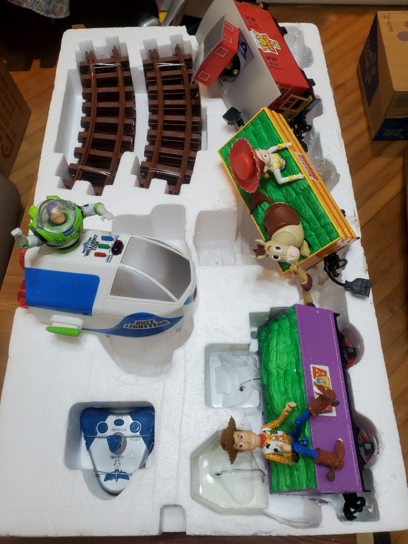 Toy story 2 interactive talking train set on sale