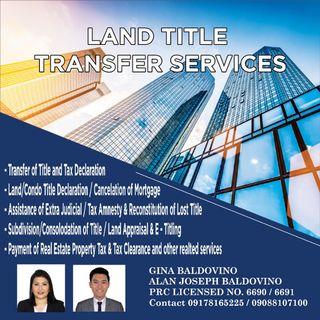 Documentation and Transfer of Title