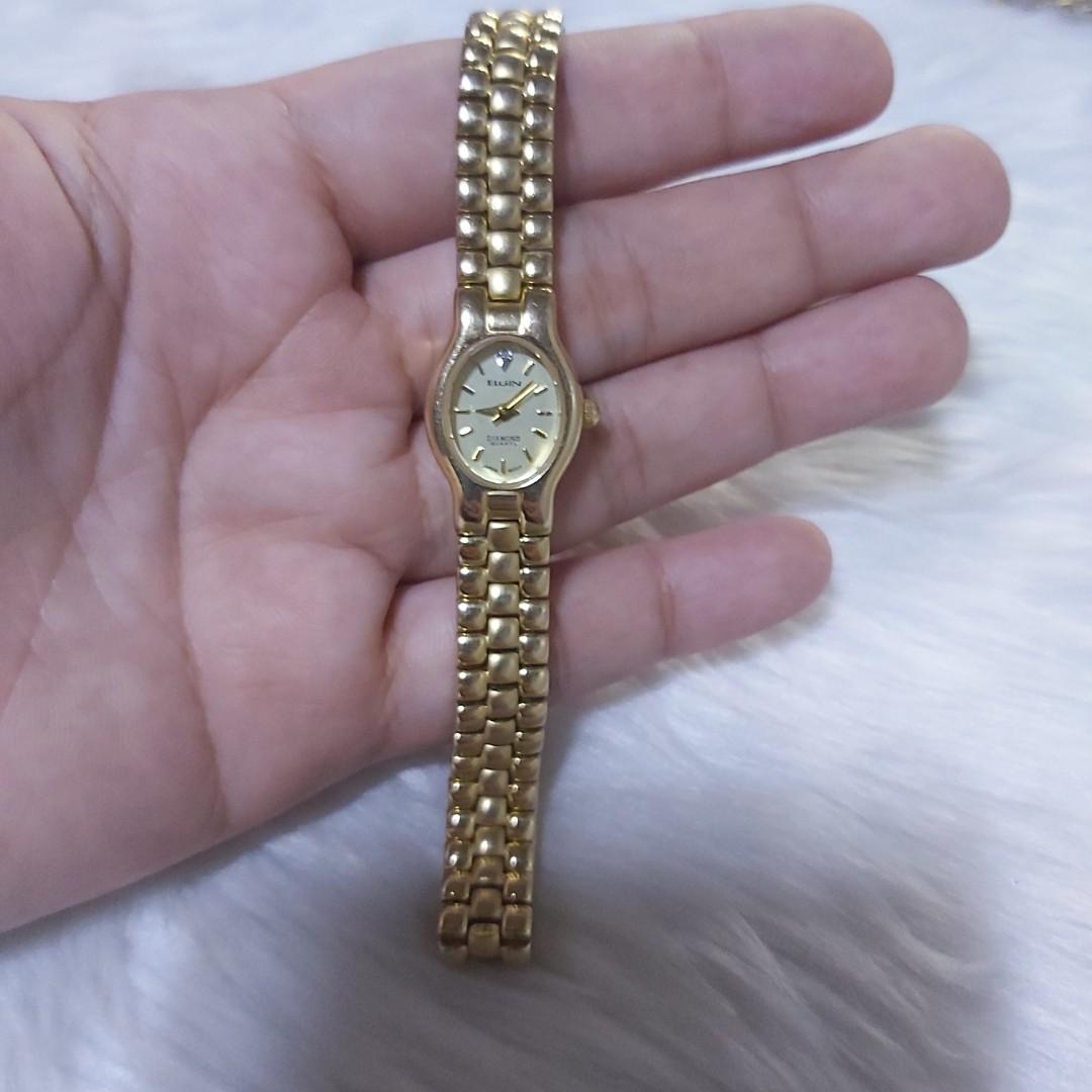 Elgin Diamond Women s Fashion Watches Accessories Watches on