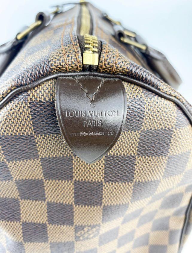 1730–1180 N41364 Damier Ebene Speedy 30 Bag Date code: MB1142