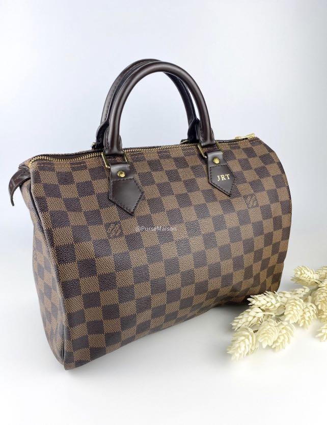 1730–1180 N41364 Damier Ebene Speedy 30 Bag Date code: MB1142