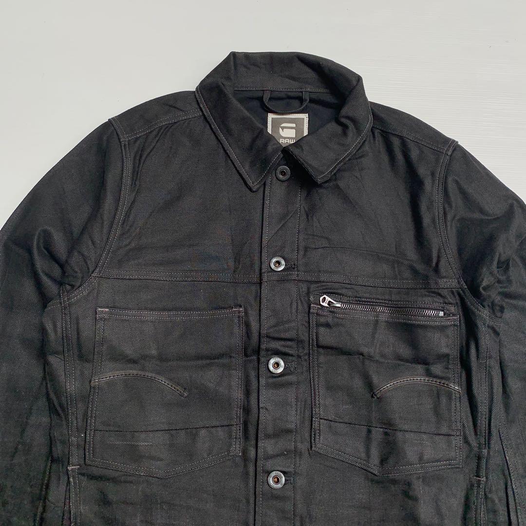G star attac slim denim jacket, Fesyen 