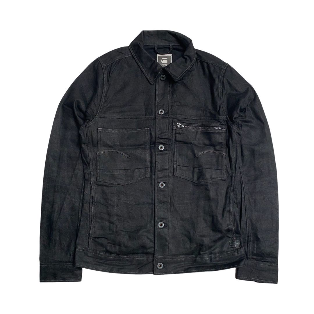 G star attac slim denim jacket, Fesyen 
