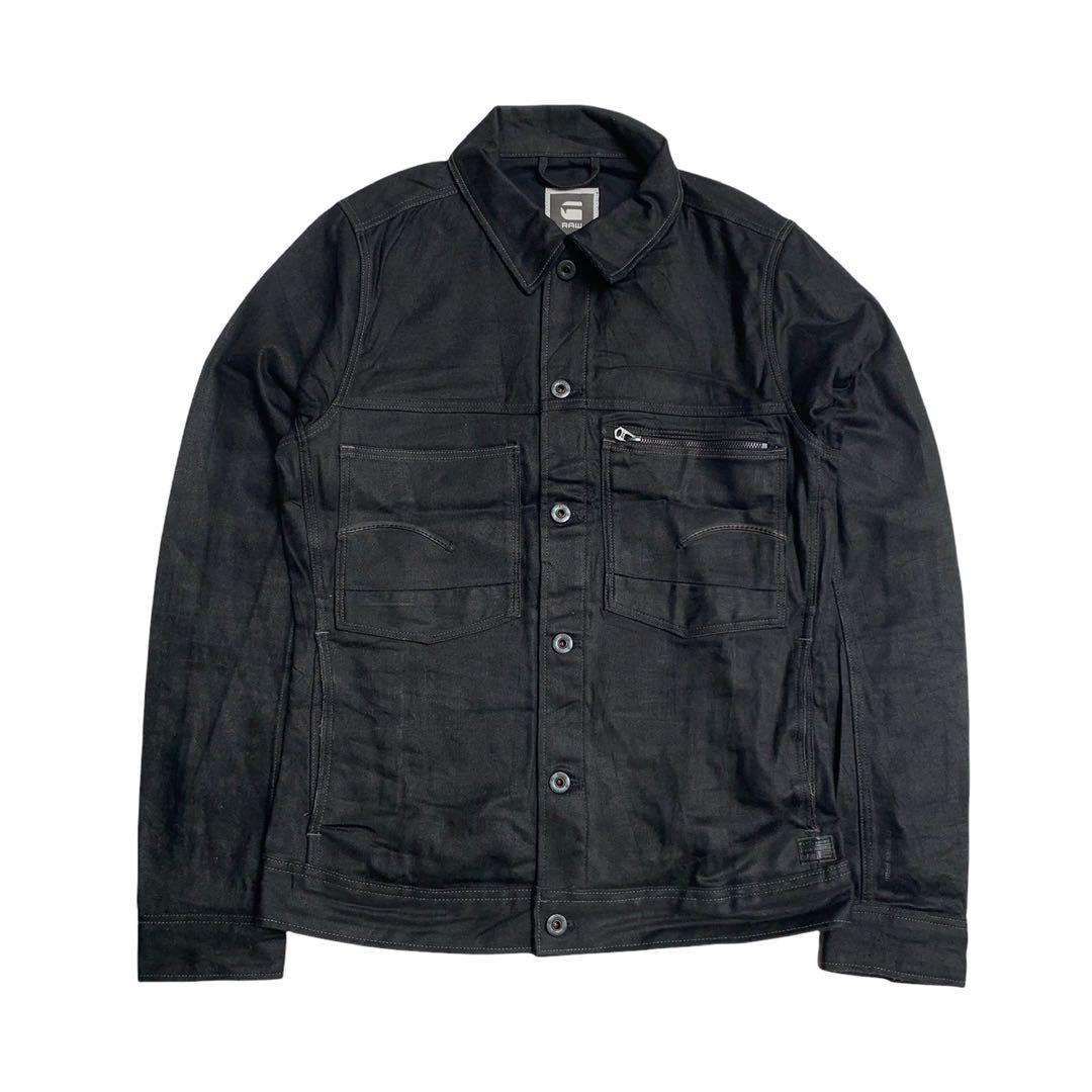 G star attac slim denim jacket, Fesyen 