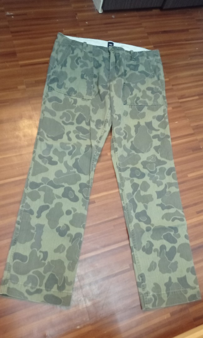 Gap camo pants 34, Men's Fashion 
