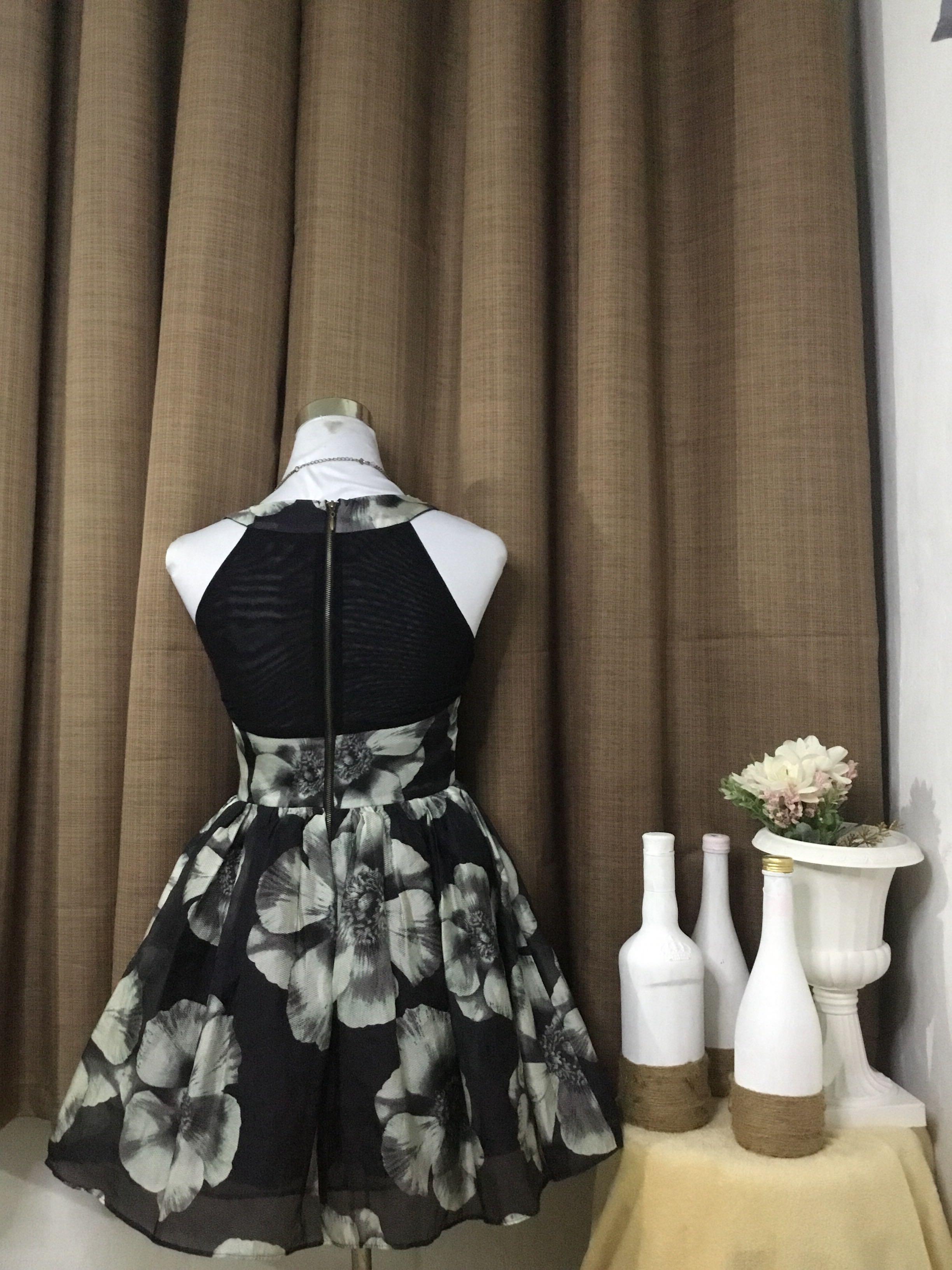 Black and grey cocktail dresses clearance