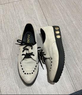 Grey suede casual shoes