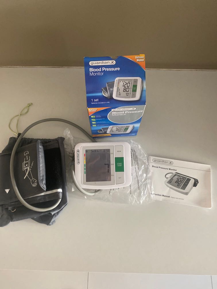 Guardian Blood Pressure Monitor, Health & Nutrition, Health Monitors & Weighing Scales on Carousell