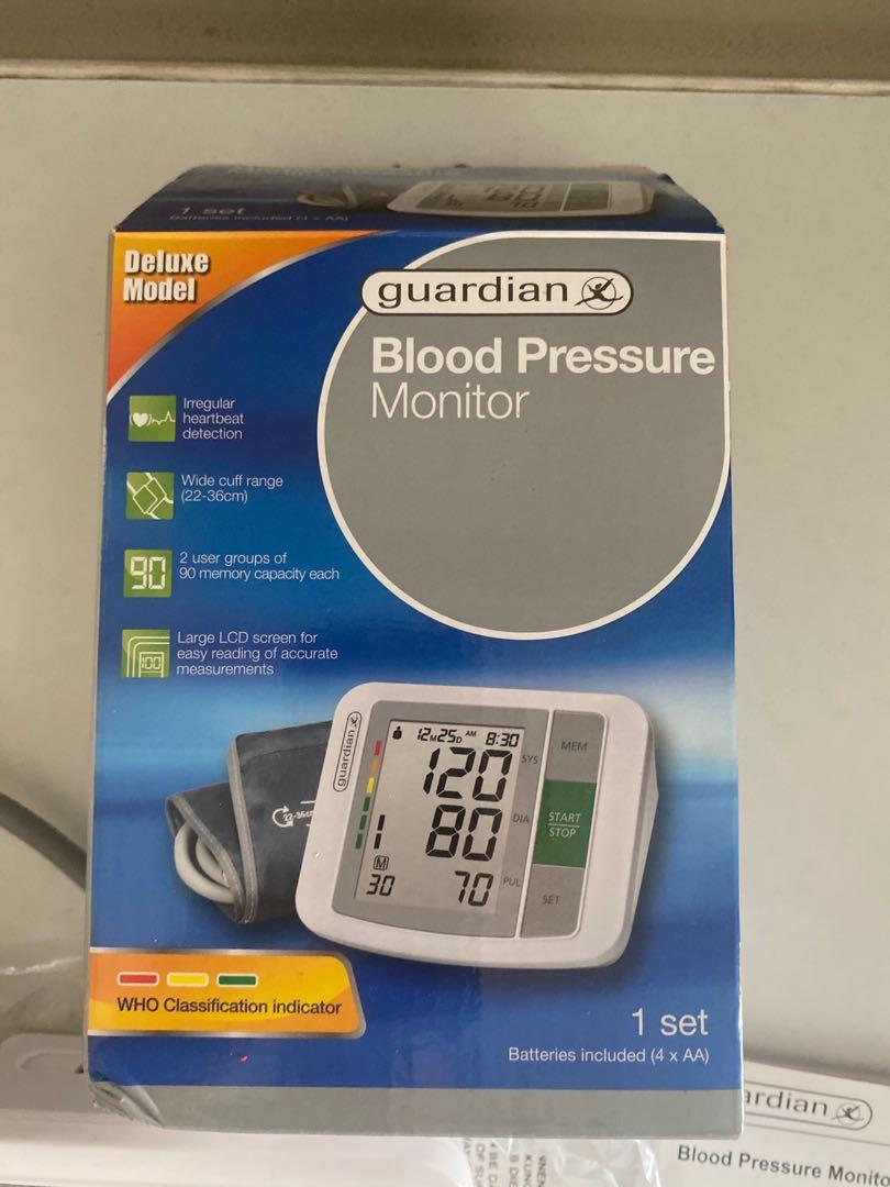 Guardian Blood Pressure Monitor, Health & Nutrition, Health Monitors