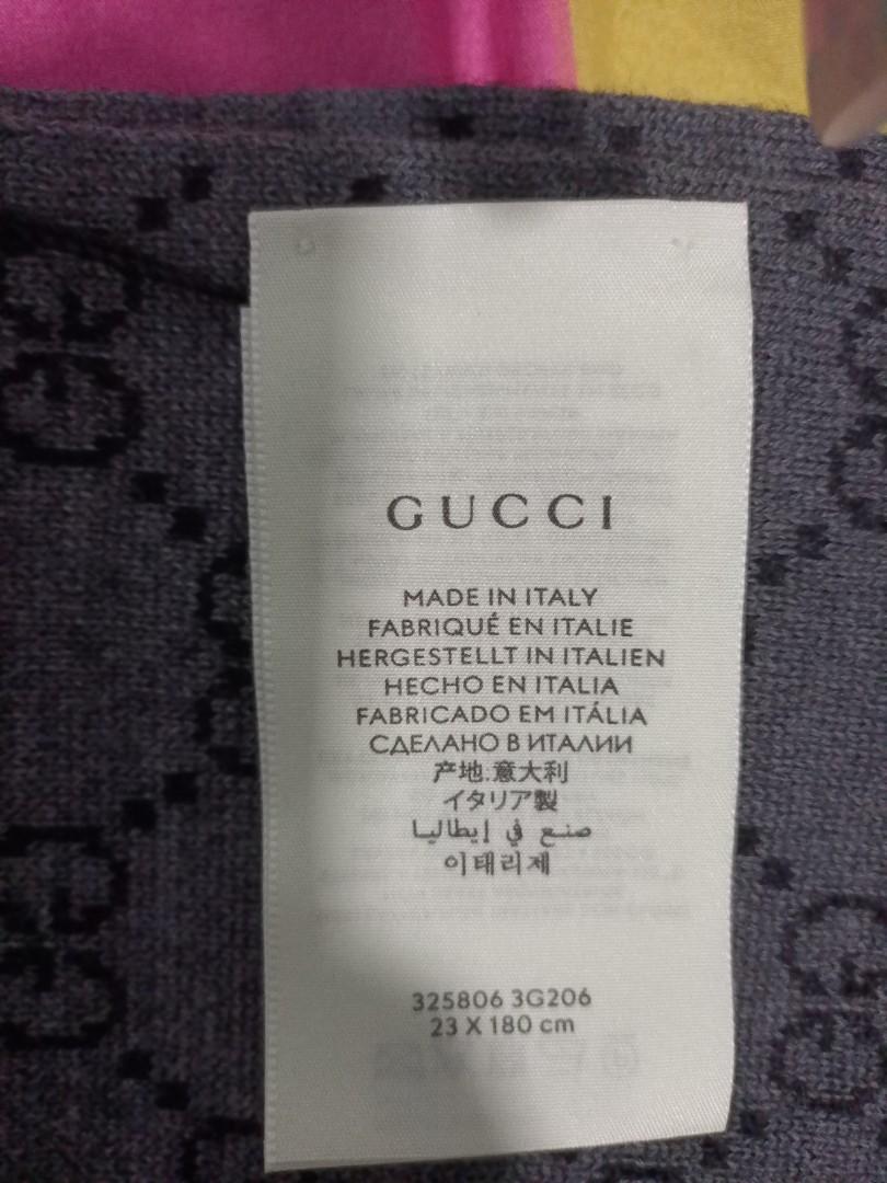 Gucci Neck Scarf (Authentic), Luxury, Accessories on Carousell