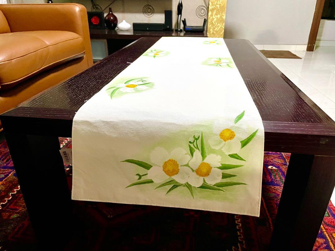 Hand painted Table Runner, Furniture & Home Living, Home Decor, Other