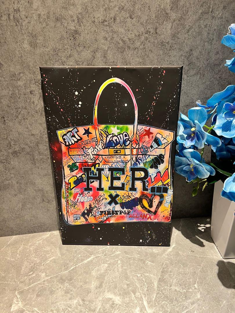 Birkin Graffiti Canvas