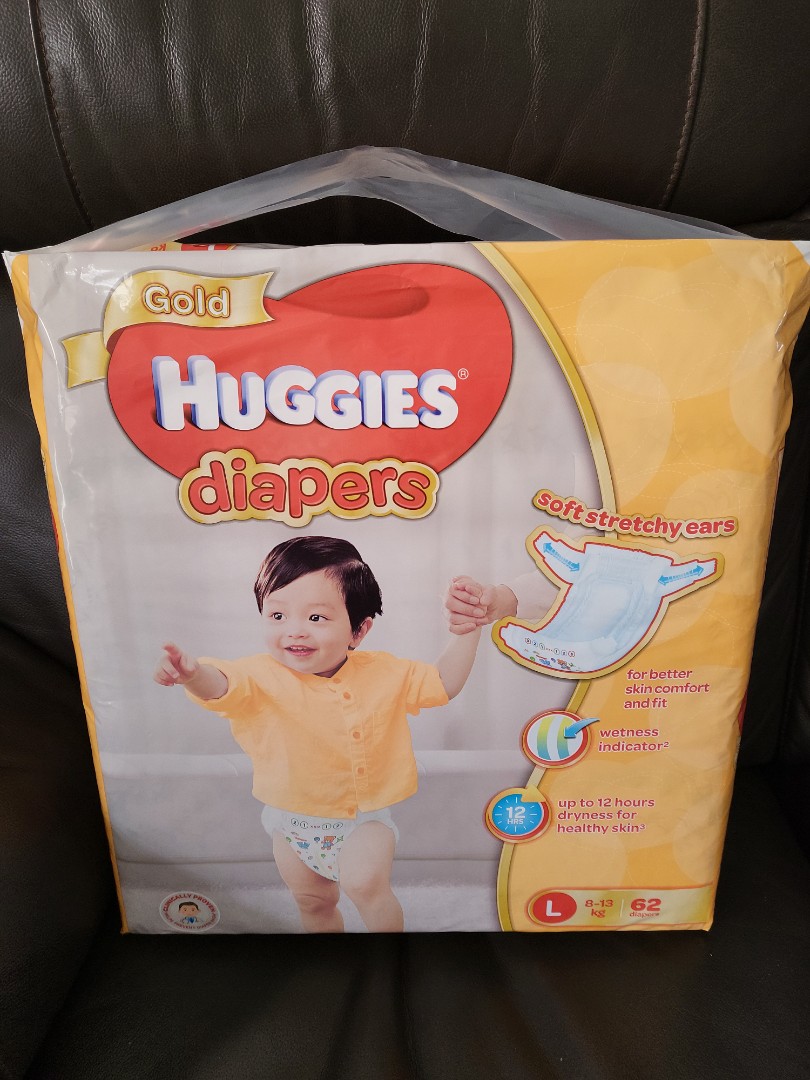 Huggies Gold Diapers L size, Babies & Kids, Bathing & Changing, Diapers