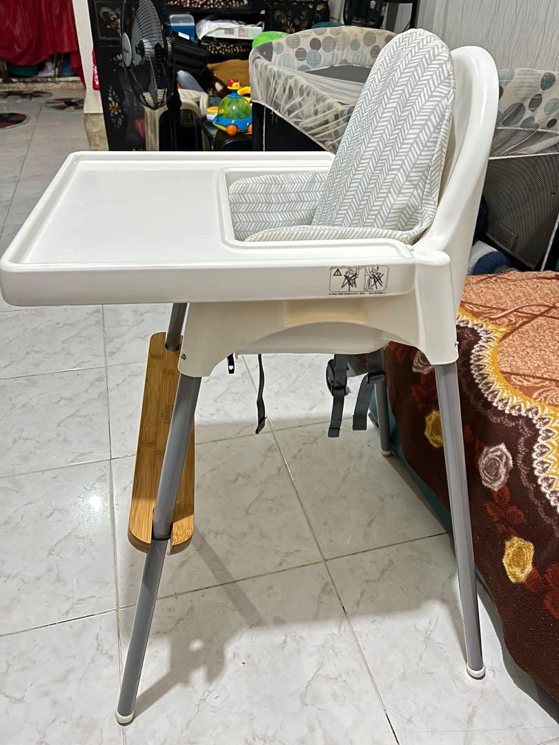 Ikea Antilop High Chair with footrest and cushion, Babies & Kids