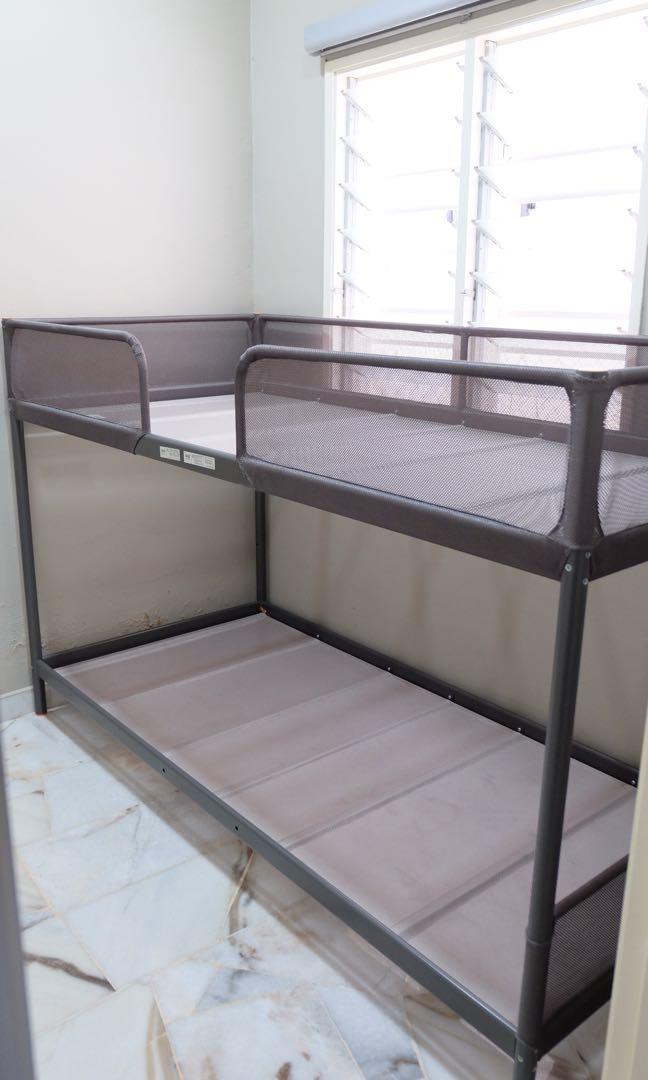 IKEA TUFFING Bunk Bed Frame + 8 inch Mattres / Katil Dua Tingkat