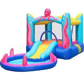 Inflatable Bounce House Jumping Castle Water Kids Pool Slide
