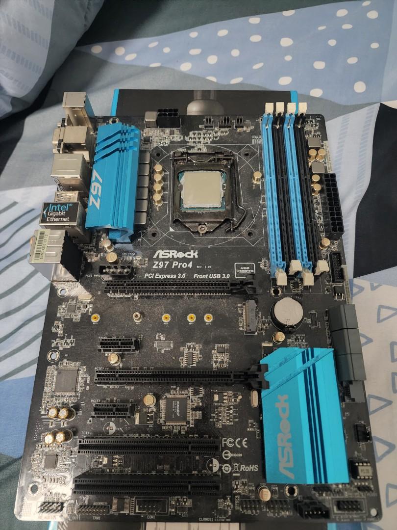 Intel Core i7 4790k Delid serviced to run cooler and Z97 Motherboard Combo