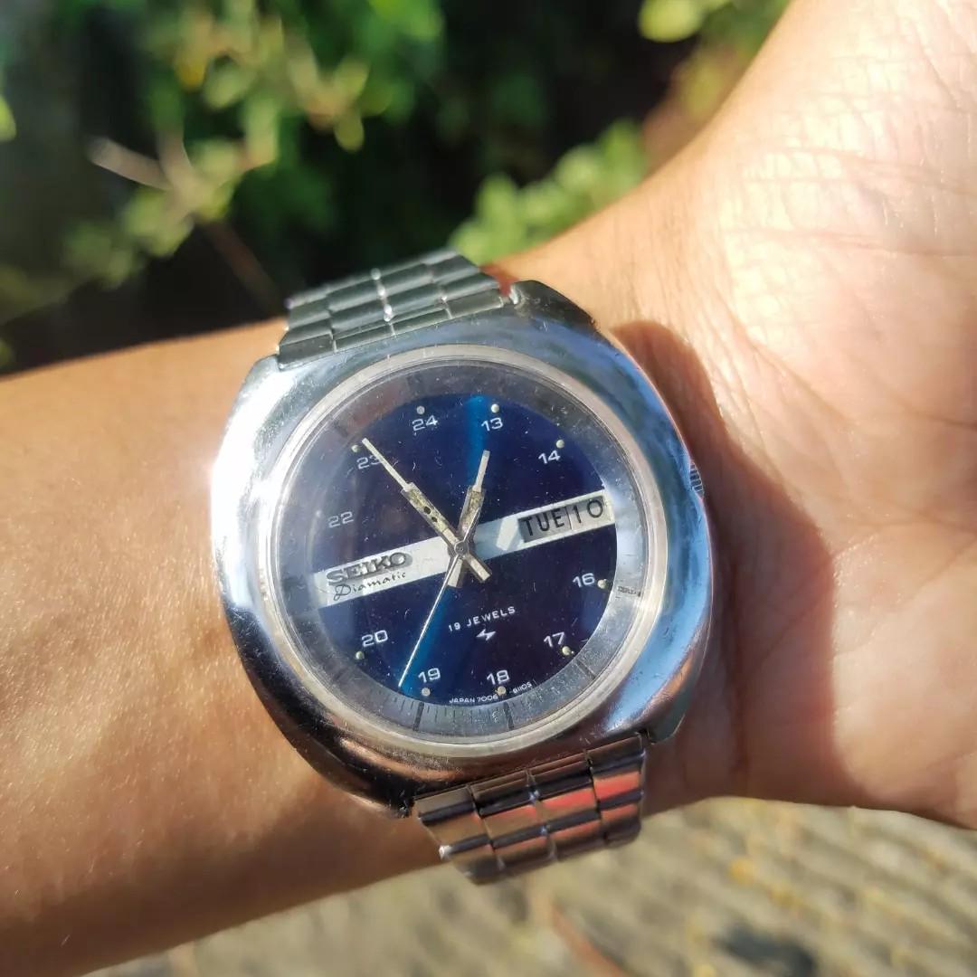 Jam tangan seiko diamatic original autonatic, Fesyen Pria, Jam Tangan di  Carousell