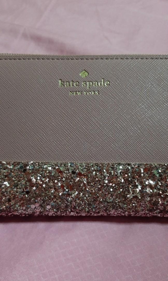 Kate spade greta court glitter wallet clearance
